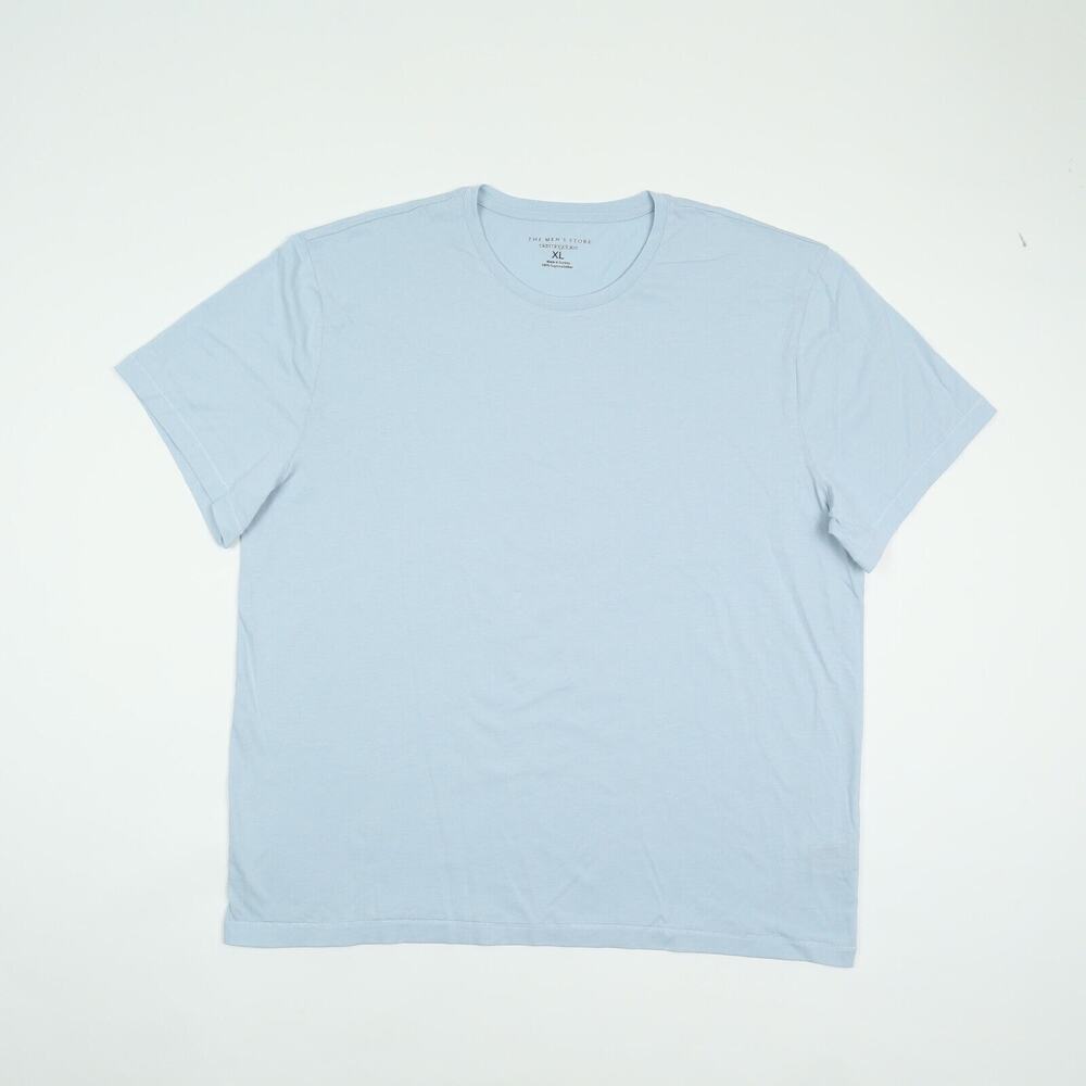 The Men's Store Pima Cotton Solid T-Shirt Celestial Size XL